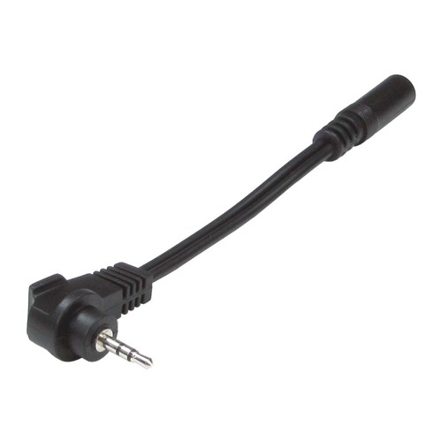 Right angle 5mm stereo jack - 2.5mm,