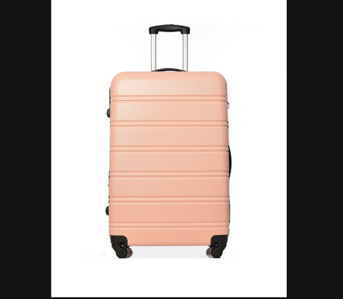 Pink cabin suitcase - pink, 55x35x20cm