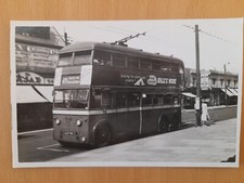 London Trolleybus At Ilford, On Route To Barking. Postcard Sized Photograph. I27