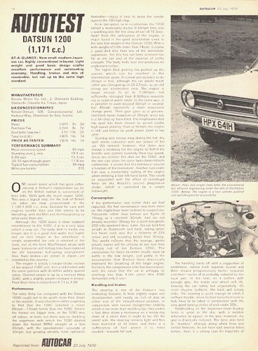 Datsun 1200 sunny - datsun, 4-dr