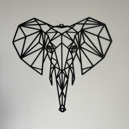 Printed geometric elephant - geometric,