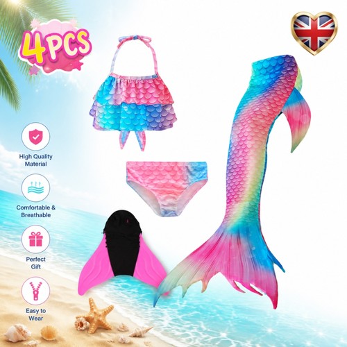 Kids mermaid tail monofin - kids,