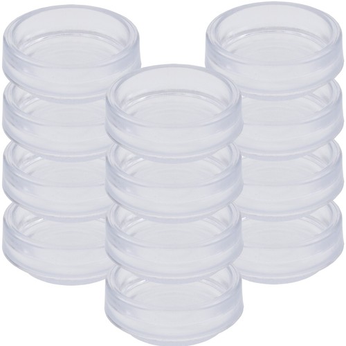 12x castor cups small clear - castor,