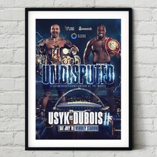 Oleksandr Usyk Vs. Daniel Dubois II 2025 Fight Poster | Boxing Art Print | UFC