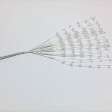 2 x WHITE PEARL SPRAY BUNCHES 12 STEMS Florist Wedding Flower Arranging 