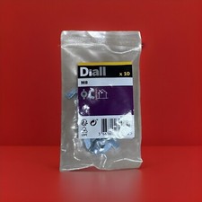 Diall M8 Carbon Steel Wing Nut, Pack of 10