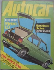 Autocar magazine 18 April 1981 featuring Mini Metro road test, Porsche 928