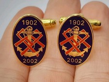 Pair of Vintage Enamel