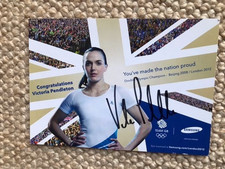 Victoria Pendleton Olympics -  Autograph