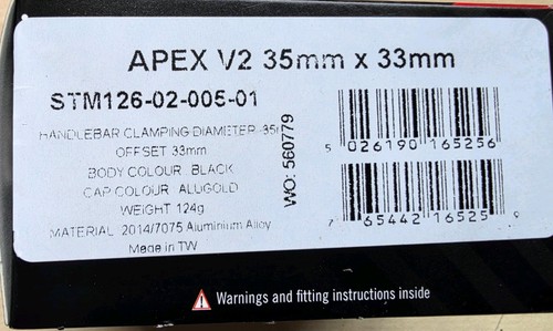 Renthal apex stem 35mm - apex, v2