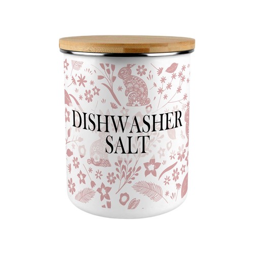 Pink rabbits dishwasher salt - rabbits,