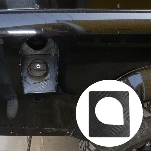 Black fuel cap chequer plate - fuel,