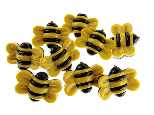 Bumble bee buttons yellow - bumble, wing