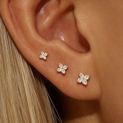 3pairs hypoallergenic 14ct - hypoallergenic,