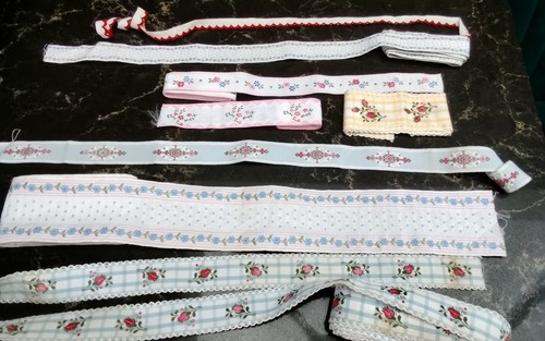 Vintage embroidered ribbon - vintage,