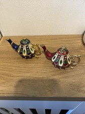 2 Mini Trinket Boxes Teapots