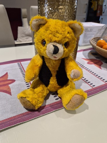 Vintage plush jointed bear - vintage,