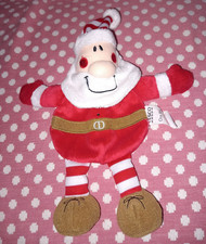 CHARITY SALE LIMITED TIME VINTAGE TESCO FLAT SANTA SOFT PLUSH TOY COMFORTER