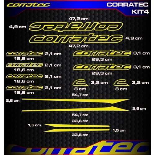 Corratec vinyl decals stickers - corratec,