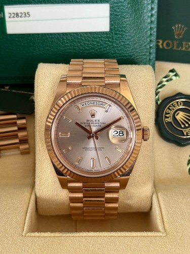 Rolex daydate 18ct rose - daydate, gold