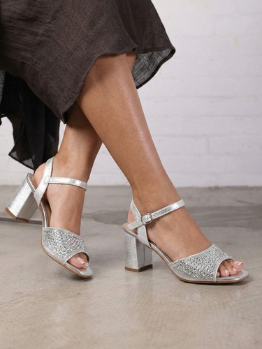 Women glitter diamante block - women,