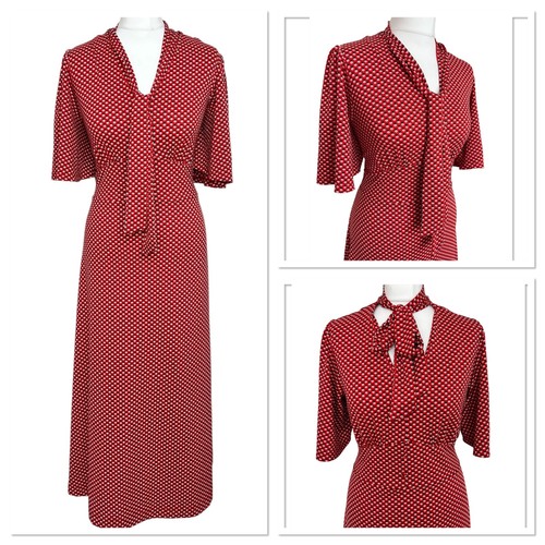Vintage 1930s 1940s style red - vintage,