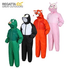 Regatta Mudplay Kids Boys Girls Padded Fleece Lined Waterproof Snow Suit RRP£60