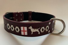 LEATHER DOG COLLAR/ENGLISH