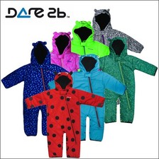 Dare2b Break The Ice Insulated Padded Kids Snow Suit Girls Boys Baby All-In-One