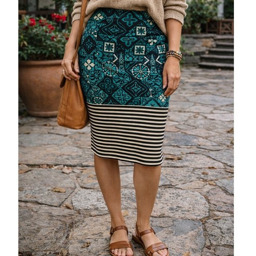 Boho eclectic midi pencil - eclectic,