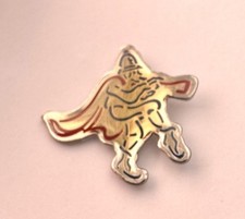 Vintage Rare police Officer With Flying Cape Charity Enamel Pin badge￼