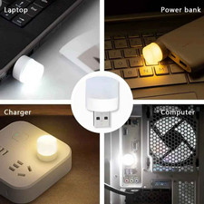3 PCS USB Portable LED Mini Night Light Small Round Lamp Computer Mobile