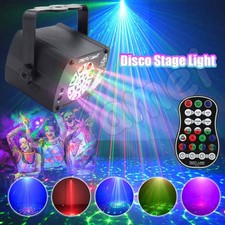 Disco Stage Light Party Laser Lights Projector Sound Activated with Remote USB