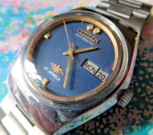 Citizen blue dial - 33mm, 21