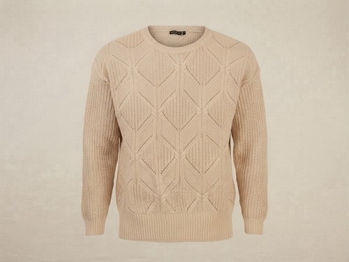 Atmosphere beige open - beige, knit
