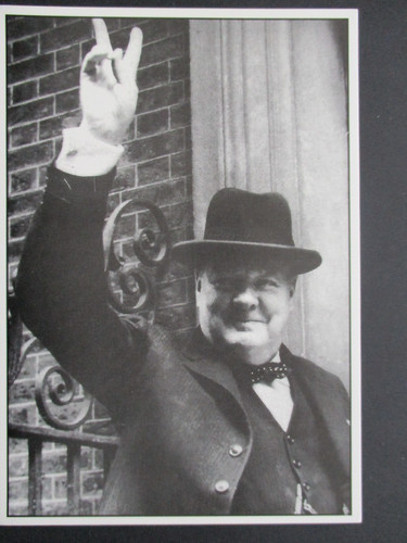 Postcard winston churchill - postcard,