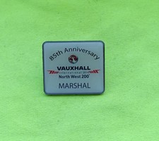 2014 NW200 North West 200 MARSHAL Coleraine Motorcycle bike badge pin lapel