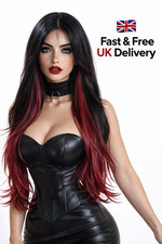 22" Long Straight Clip In Hair