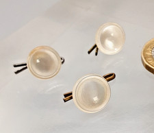 3 Similar Vintage  Mother of Pearl Shell  Dress Shirt Studs -12.5mm