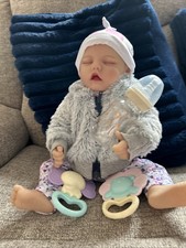 Reborn Doll In Fur Jacket With