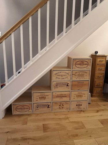 10x wooden wine box crate - 10x,