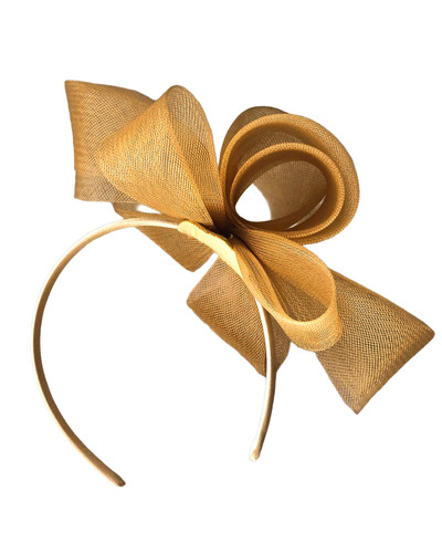 New gold mesh - mesh, fascinator