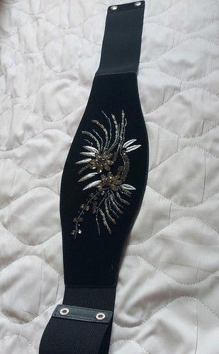 Women black stretch waist - black,