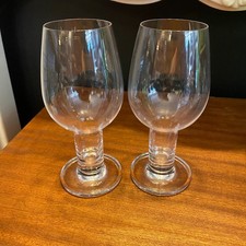 Pair of Riedel Vinum Tasting Glass Hollow Stem Wine Spirits Whiskey Liquor Rare