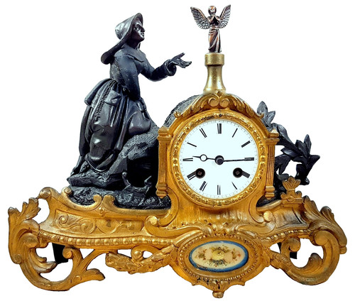 Antique french mantel clock - antique,