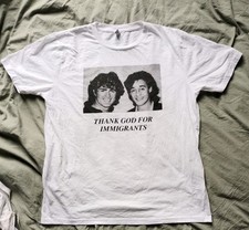 Jeremy Deller - Massive Attack thank god for Immigrants T-Shirt ltd large