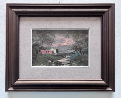 Vintage oil painting board - oil,