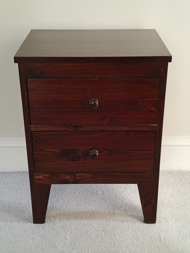 Solid pine bedside cabinet - x,