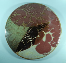 Vintage Crich Pottery Domed Trivet / Stand / Plaque, 21cm Dia; Derbyshire Studio