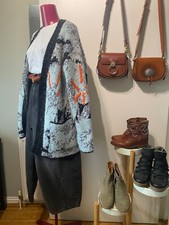 ZARA Chunky Cardigan Blue